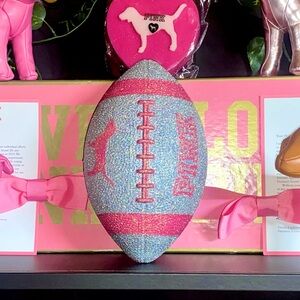 Victorias Secret VS Pink College Bling Glitter Football Display Decor Collector